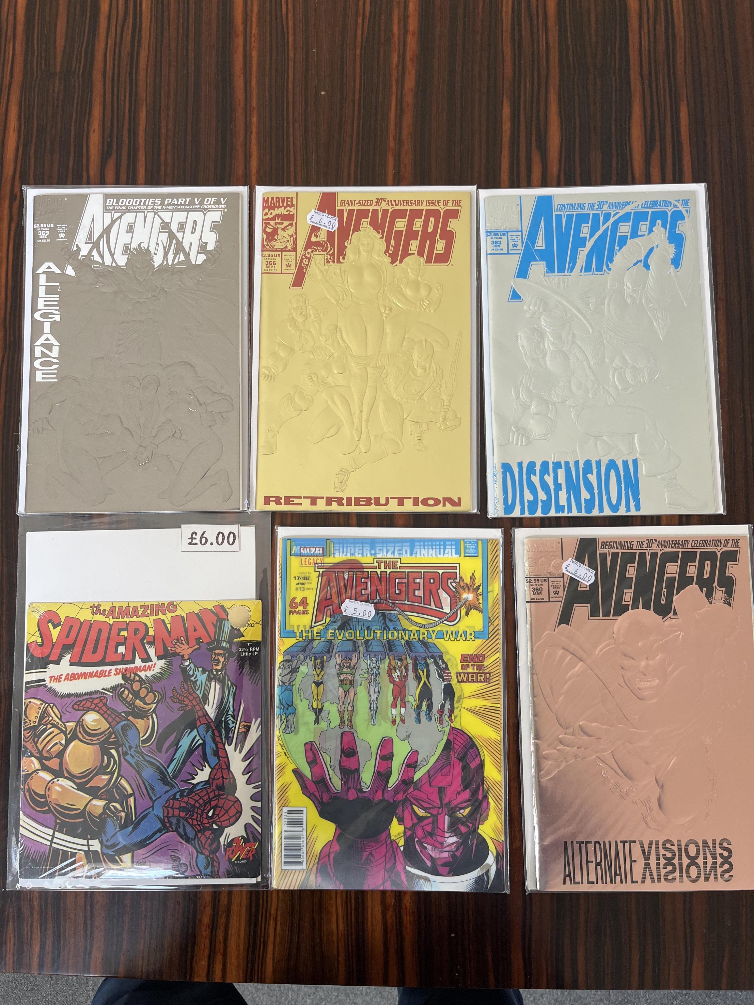 Marvel comics, 27 various issues;, The Invincible Iron Man, #19 x 2, #38, #39, The Man–Thing #11, Giant-Size Man-thing #1, The Mighty Thor #131, #136, #159, #170, #171, Creatures on the loose featuring Thongor #22, The I